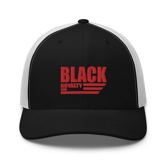 Black Royalty Club Trucker (Black/White)
