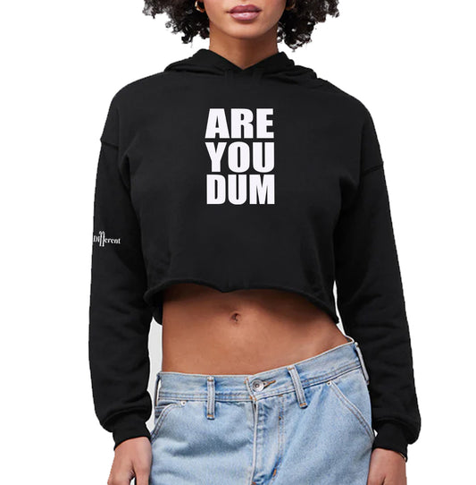 Question Cropped Hoodie